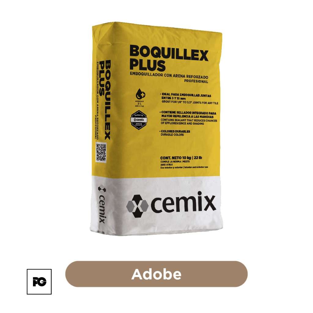 emboquillador con arena-10kg-adobe-cemix-ok | Plomería García