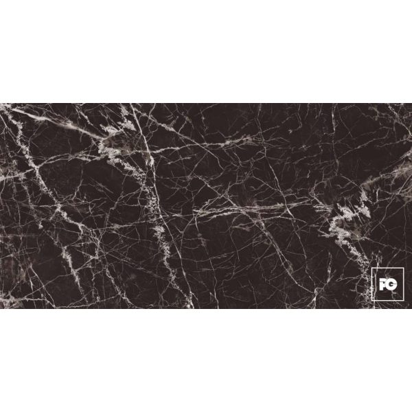 Piso porcelánico rectificado color negro formato 60x120, modelo maurice