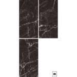 Piso porcelánico rectificado color negro formato 60x120, modelo maurice