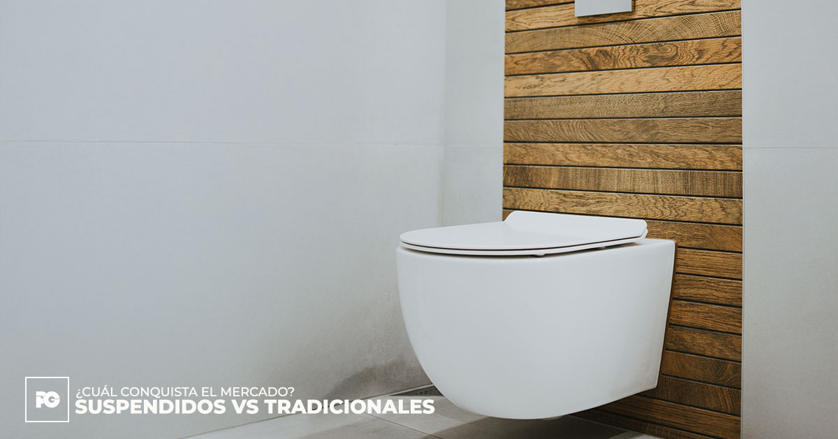 Sanitarios suspendidos vs. Tradicionales de una pieza