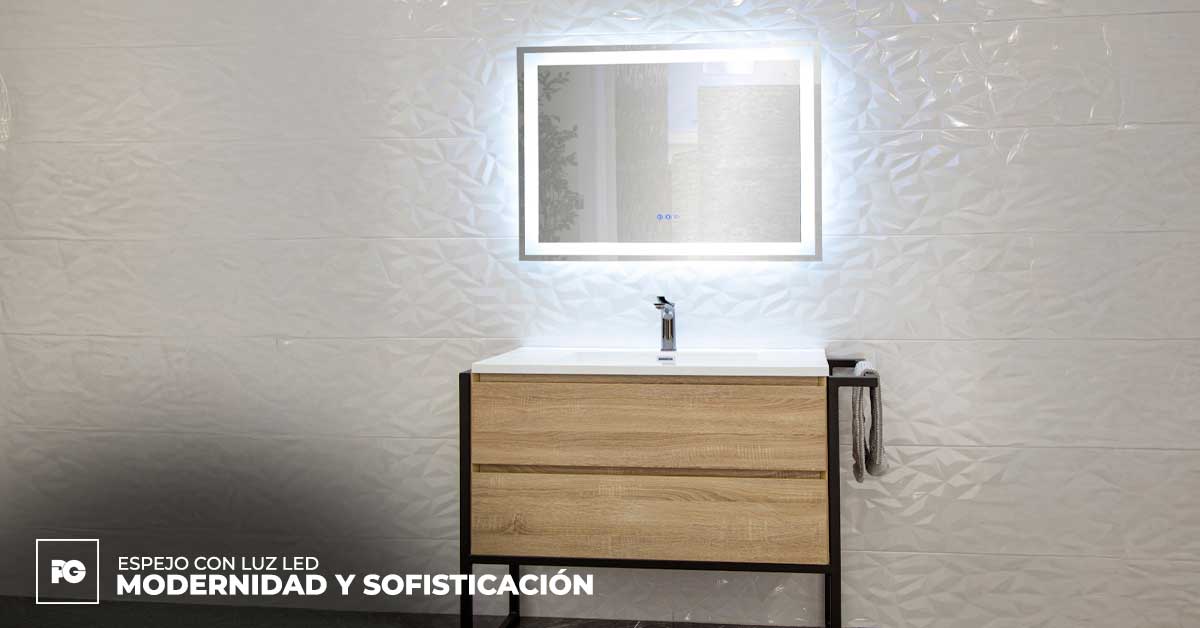 Espejo con luz led