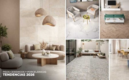 Tendencias 2026 en pisos cerámicos y porcelánicos