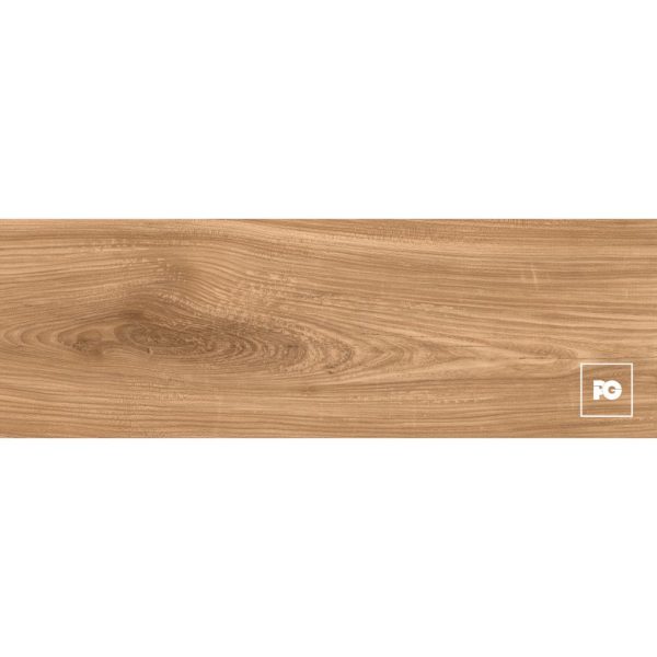 Piso cerámico  tipo madera color roble formato 18x55, modelo Madera Serra.
