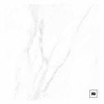 White marble texture with subtle gray veins and a small pg logo in the bottom-right corner.